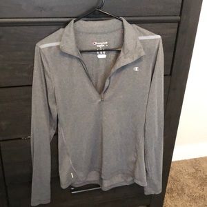 Pullover half zip workout sweater